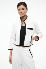 JETER JACKET | IVORY BLACK