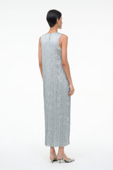 MIZU DRESS | SILVER SAGE PLISSE