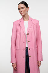 WYATT LEATHER COAT | WILD ROSE