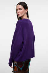 SERRANO CASHMERE RELAXED CREW | COSMOS