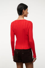 EZRA CARDIGAN | TOMATO