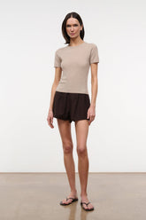 EASY CASHMERE TEE | STONE