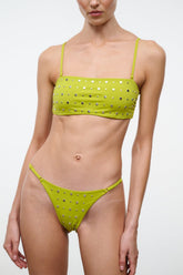 SISLEY STRING BIKINI BOTTOM | CITRON STUDS