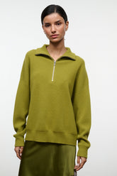 HUDSON CASHMERE SWEATER | PEAR