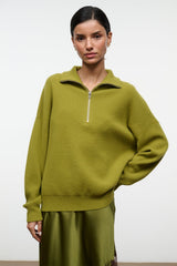 HUDSON CASHMERE SWEATER | PEAR