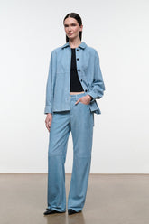 JOSETTE SUEDE SHIRT | SKY