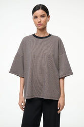 CAPSULE TOP | HOUNDSTOOTH