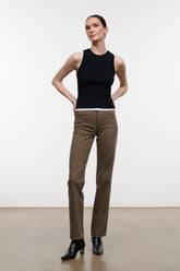 TEDDY STRAIGHT JEAN | GREIGE