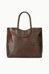 MAUDE NORTH SOUTH TOTE | ESPRESSO DISTRESSED