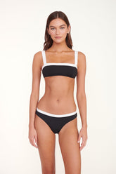 GEMMA BIKINI BOTTOM | BLACK WHITE
