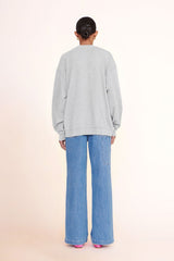 CUSTOM STAUD x C.BONZ OVERSIZED SWEATSHIRT | GREY