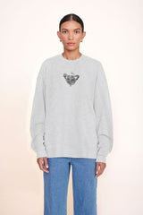 CUSTOM STAUD x C.BONZ OVERSIZED SWEATSHIRT | GREY
