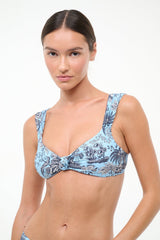 JANIE BIKINI TOP | SKY TOILE