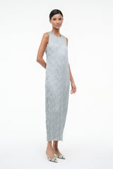 MIZU DRESS | SILVER SAGE PLISSE