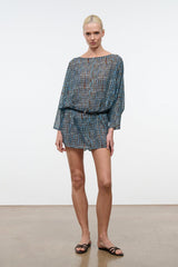 NOUR MINI DRESS | TIDAL SHELL