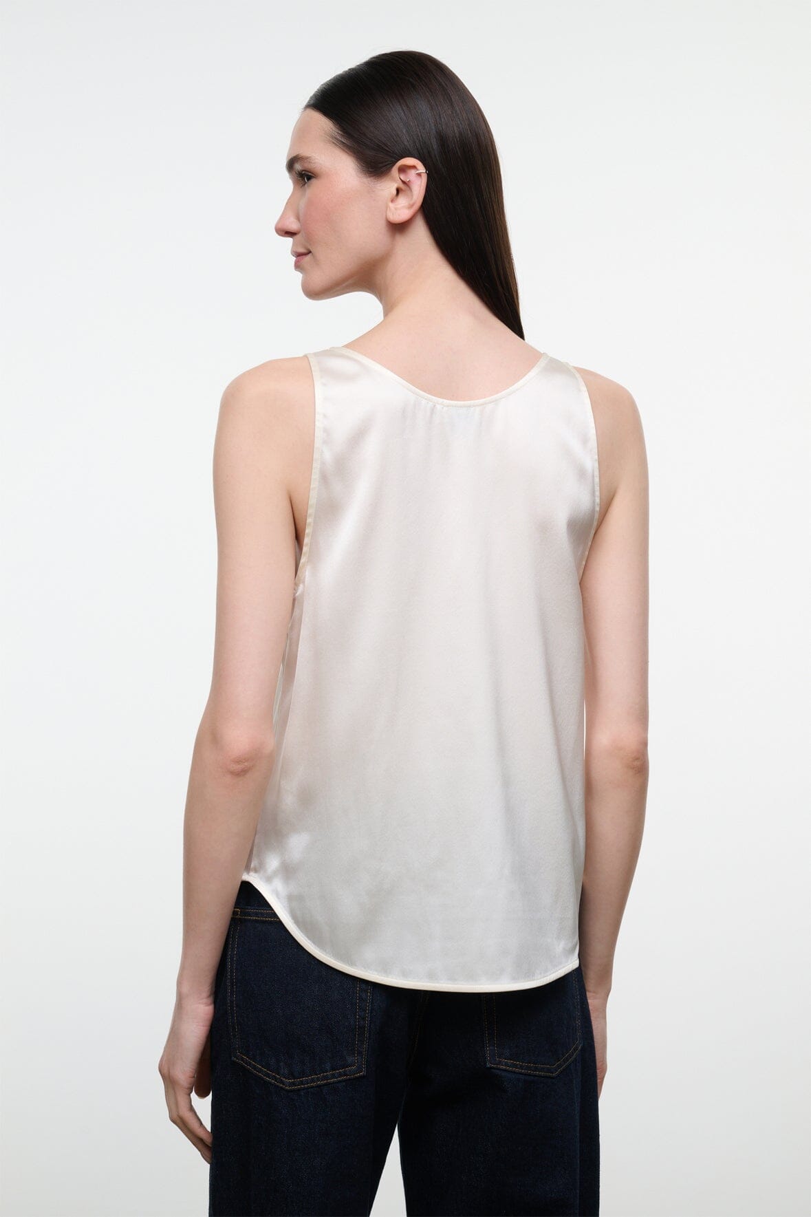 YVES SILK TANK | IVORY