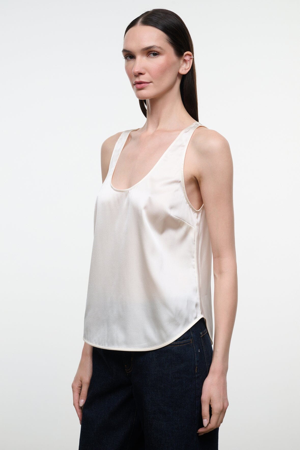 YVES SILK TANK | IVORY