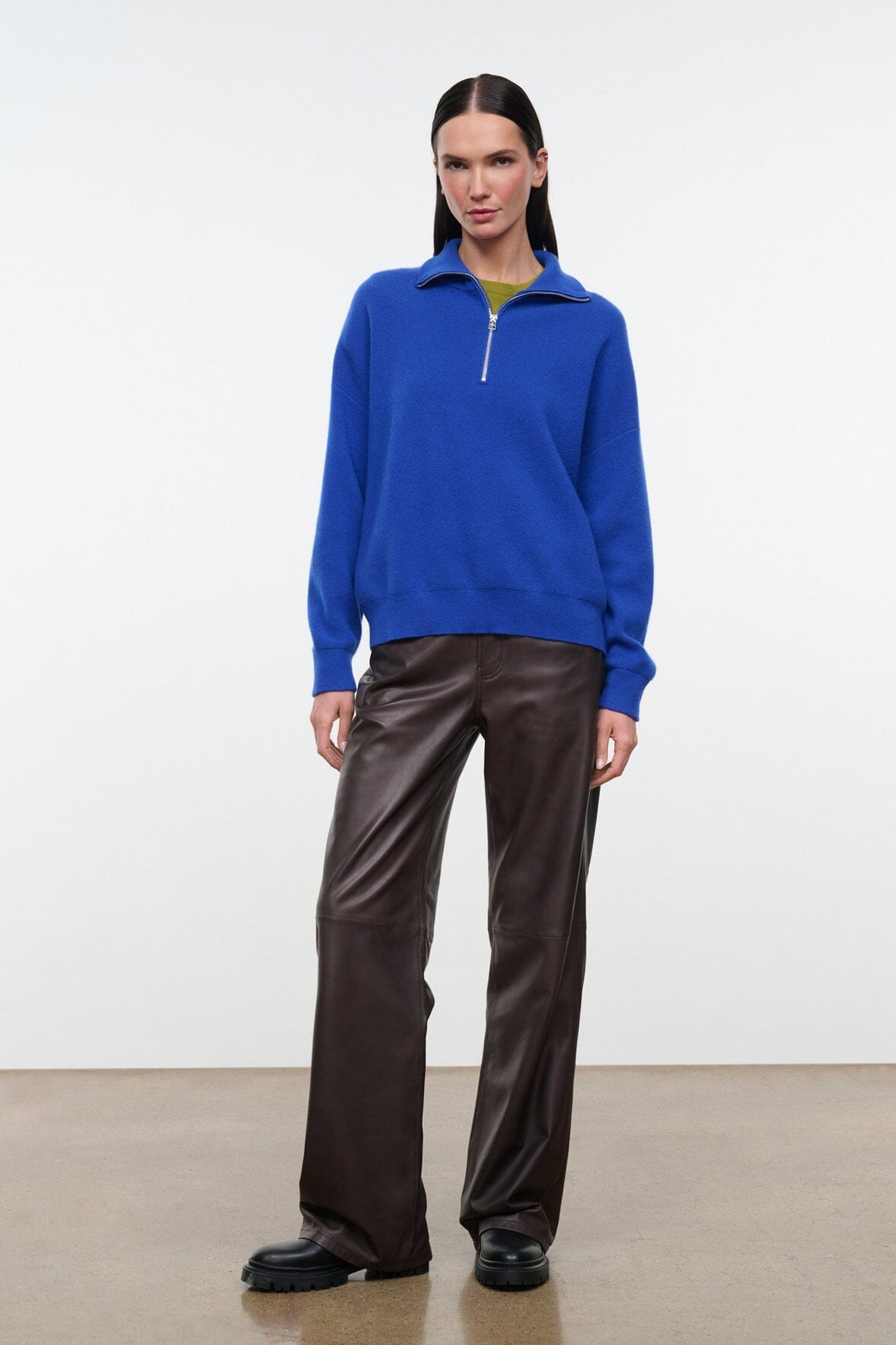 HUDSON CASHMERE SWEATER | COBALT