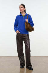 HUDSON CASHMERE SWEATER | COBALT