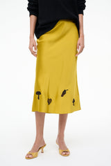 KIN SILK SKIRT | TURMERIC