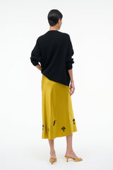 KIN SILK SKIRT | TURMERIC
