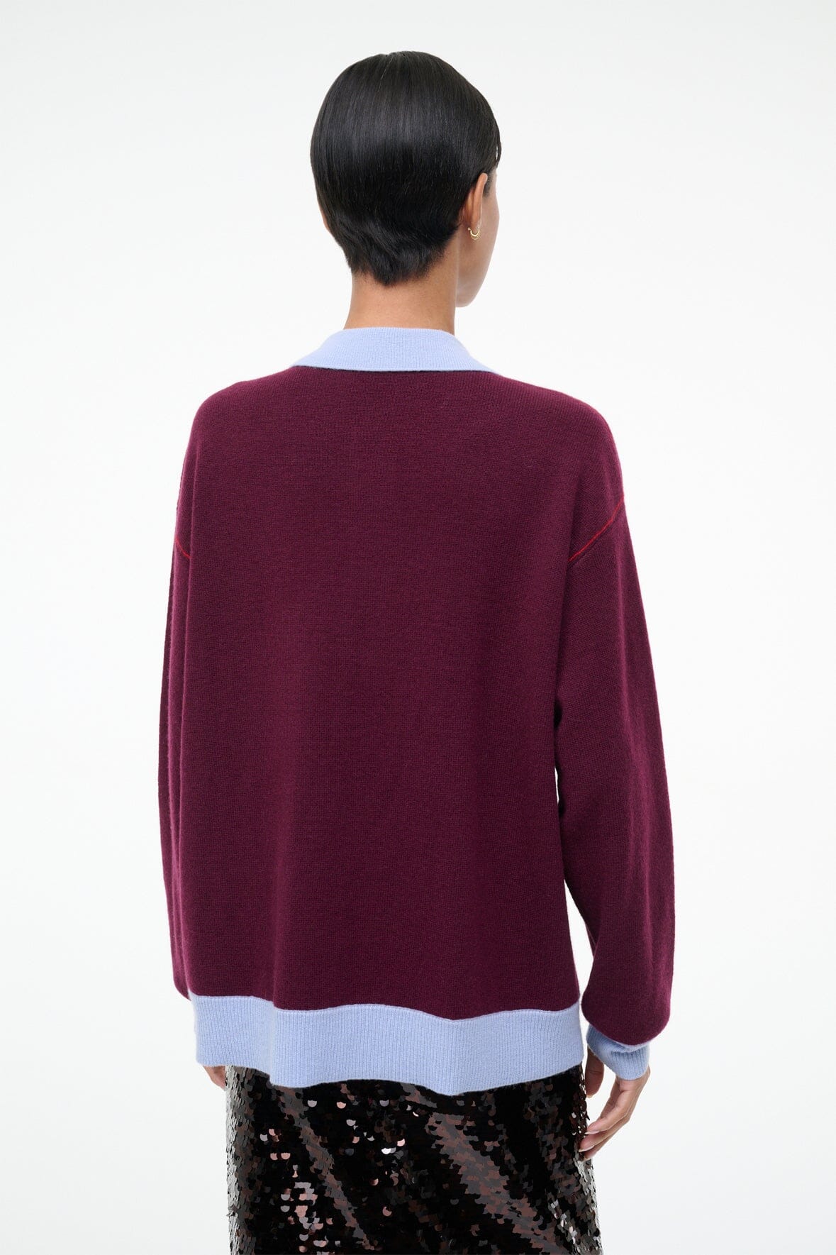MICHAEL CASHMERE SWEATER | CRIMSON