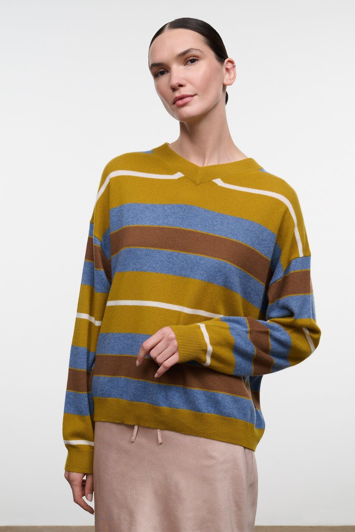 SPENCER CASHMERE SWEATER | CANYON STRIPE