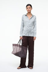 SUKI SHIRT | SILVER SAGE PLISSE
