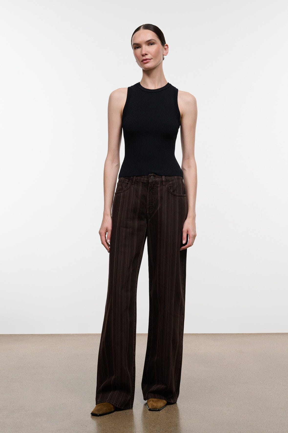GUS RELAXED JEAN | ESPRESSO STRIPE