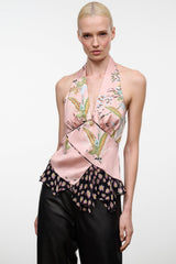 MAEVA SILK TOP | TAPESTRY ROSE MULTI