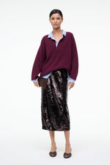 MICHAEL CASHMERE SWEATER | CRIMSON