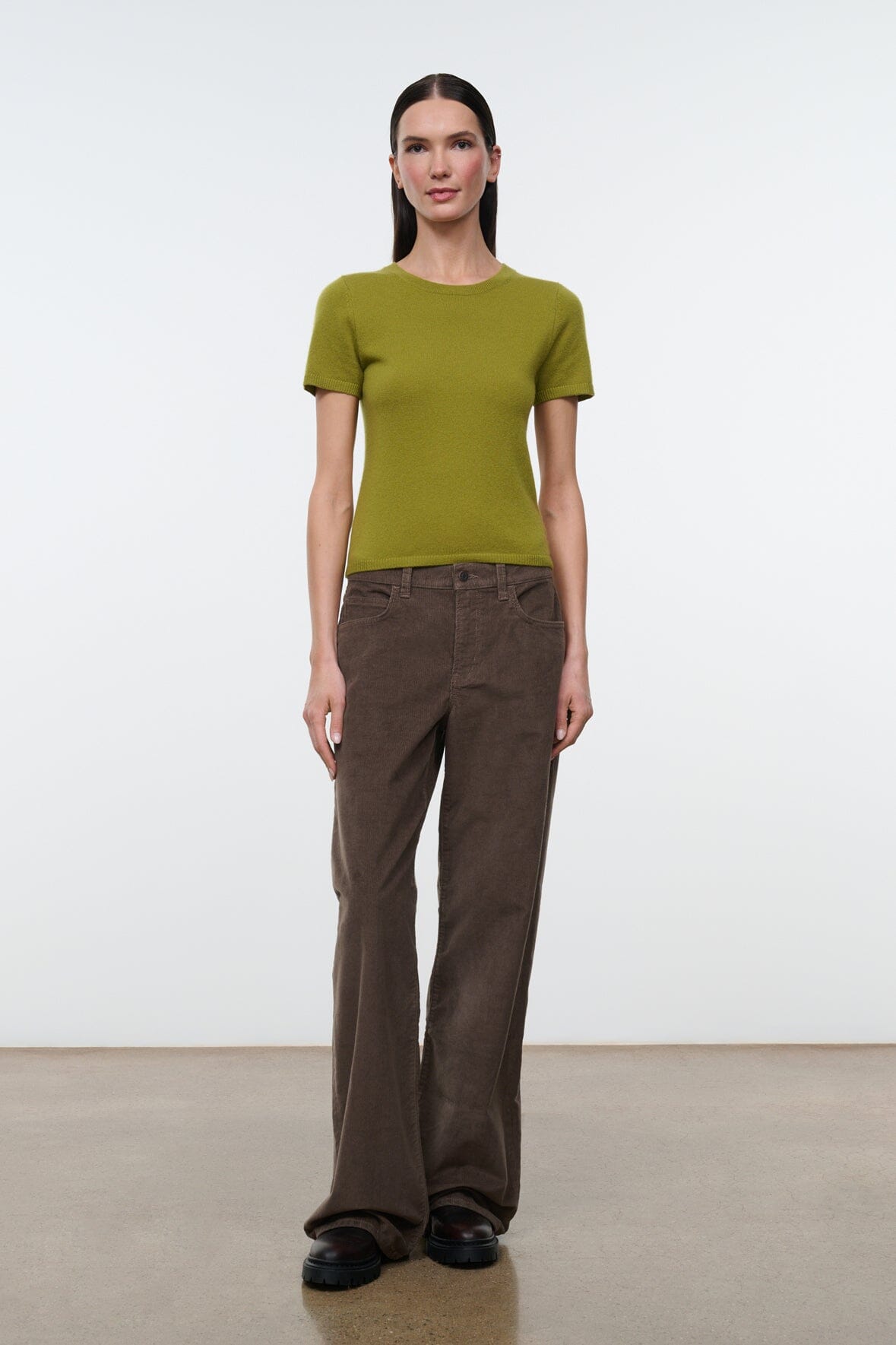 EASY CASHMERE TEE | PEAR