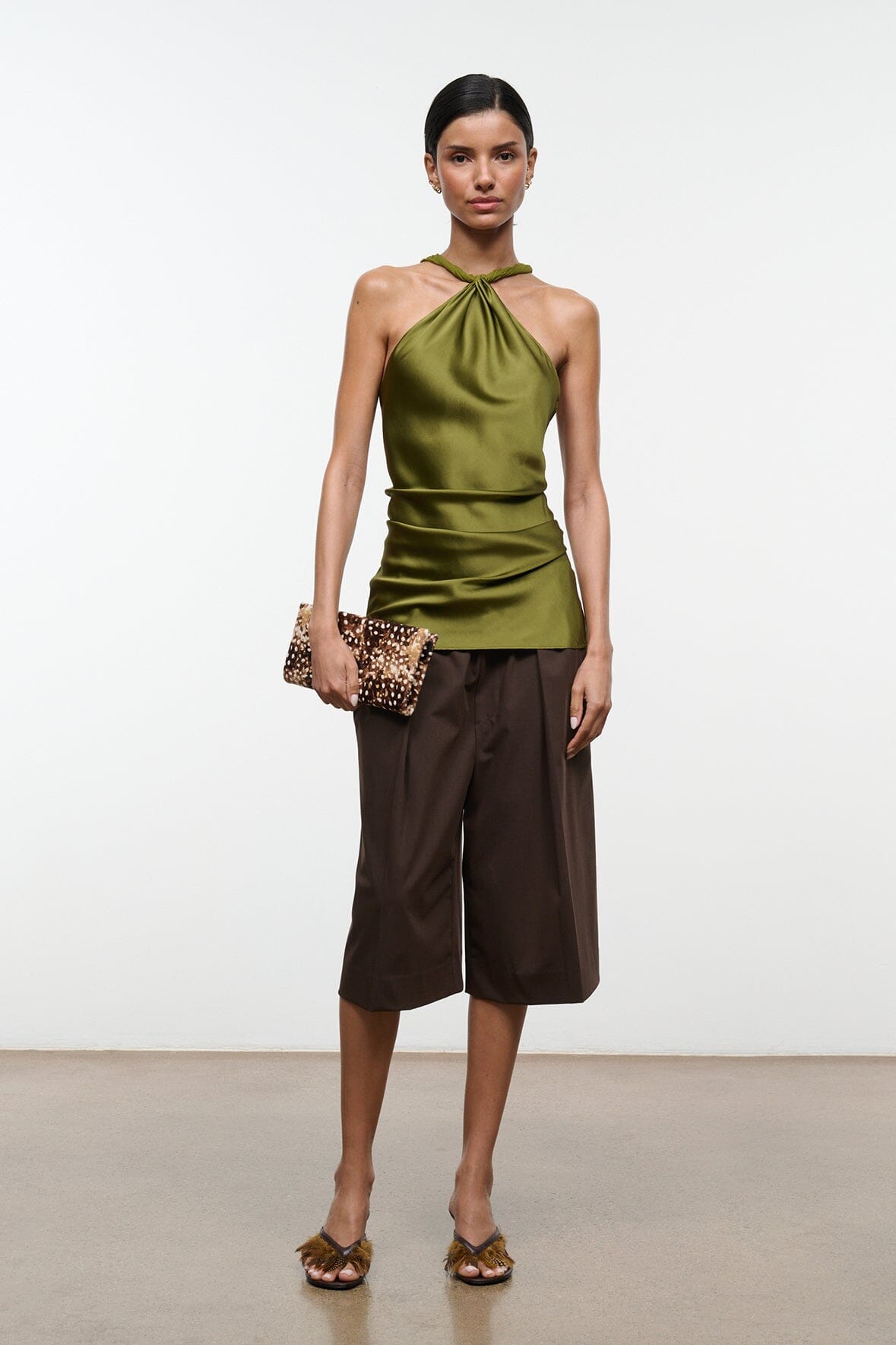 CHARLI SILK TOP | PEAR