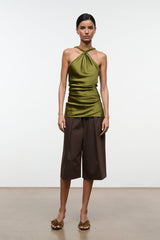 CHARLI SILK TOP | PEAR