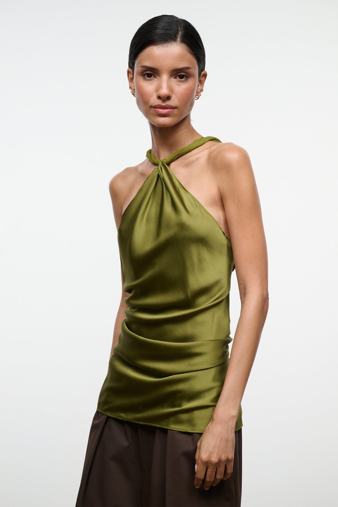 CHARLI SILK TOP | PEAR