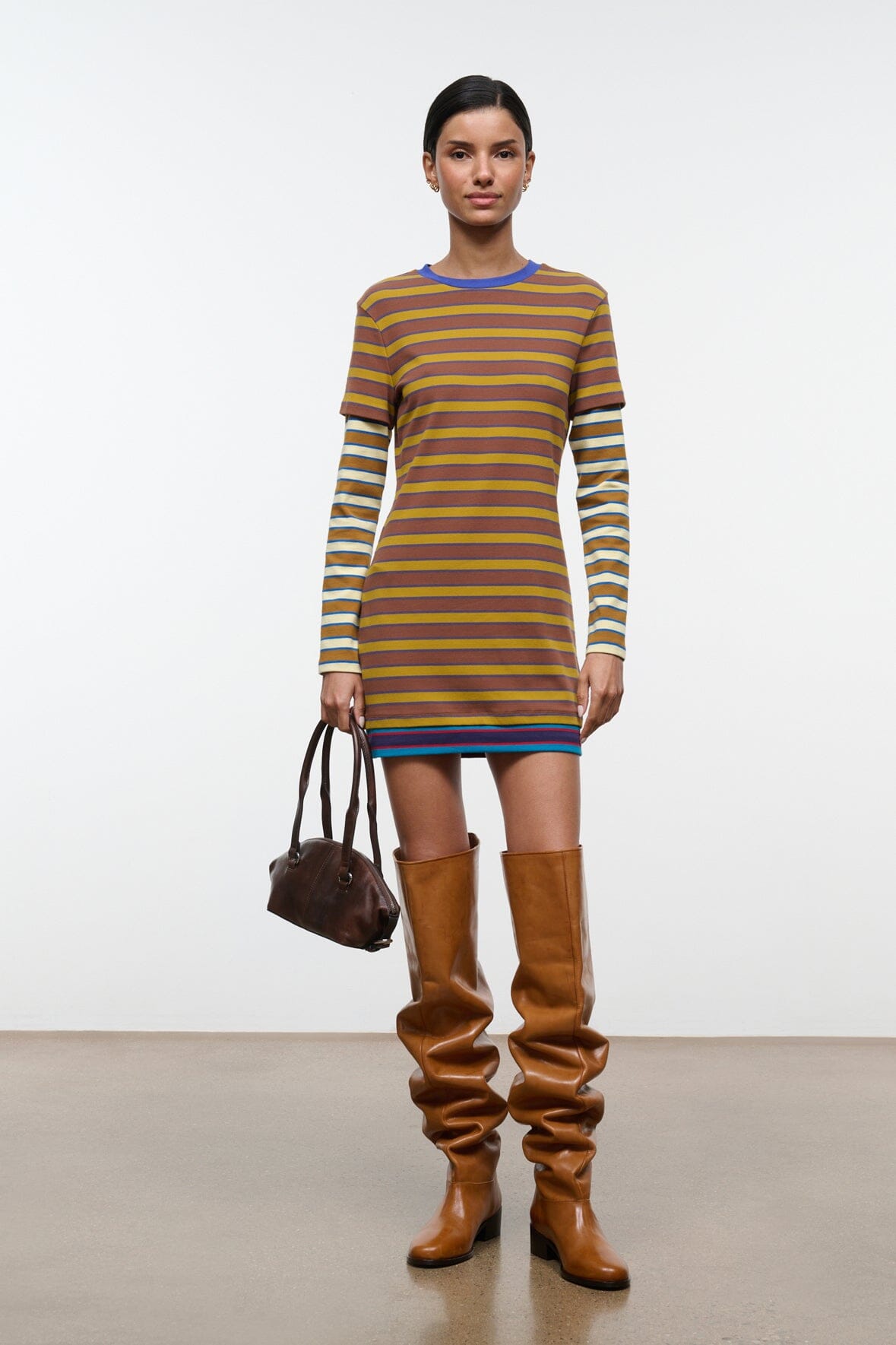 DILLON DRESS | CIGAR SONOMA STRIPE