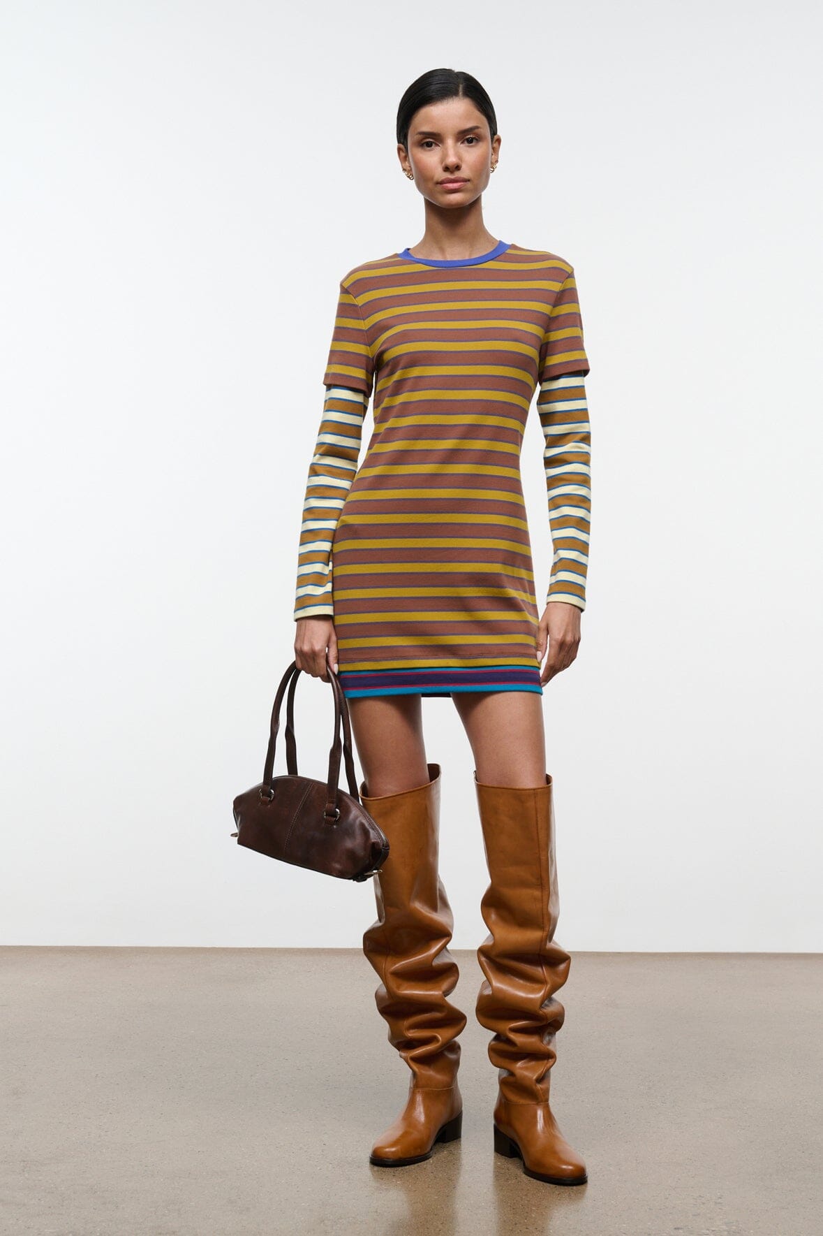 DILLON DRESS | CIGAR SONOMA STRIPE