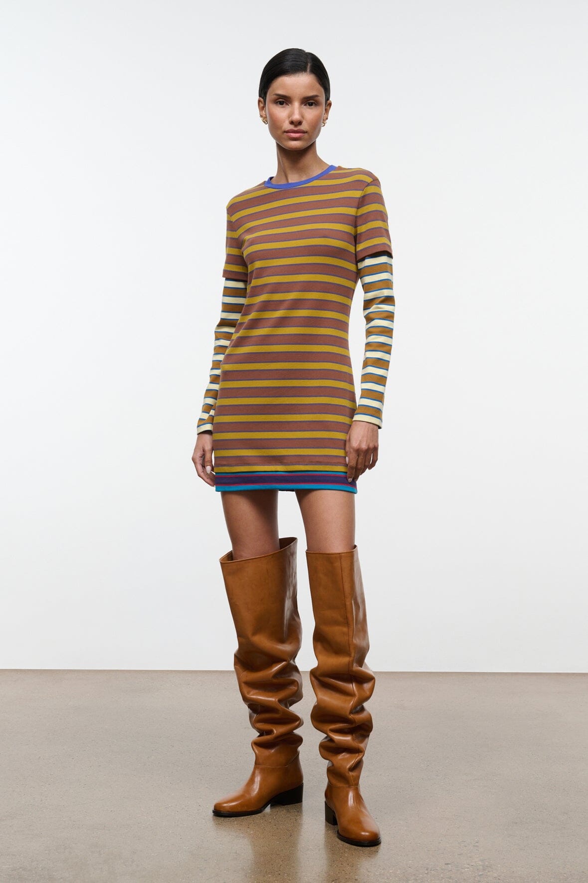 DILLON DRESS | CIGAR SONOMA STRIPE