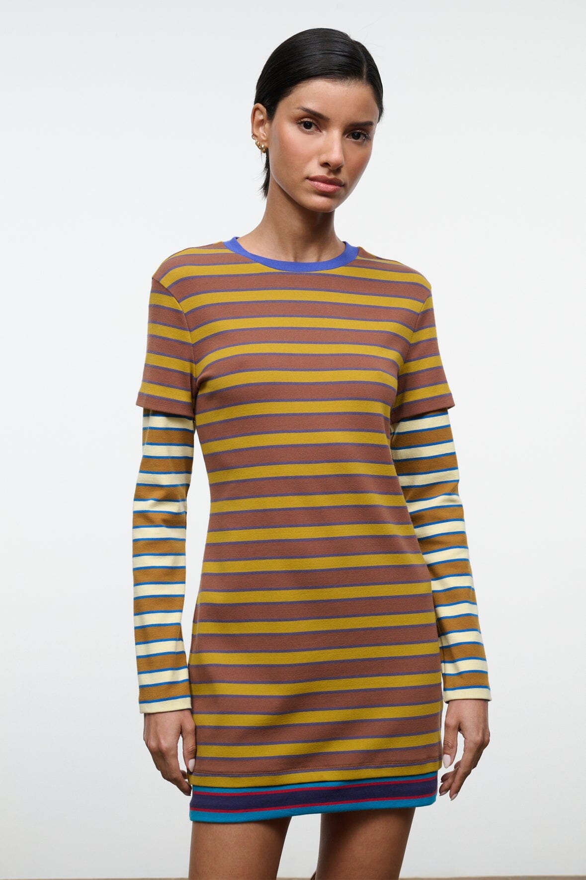 DILLON DRESS | CIGAR SONOMA STRIPE