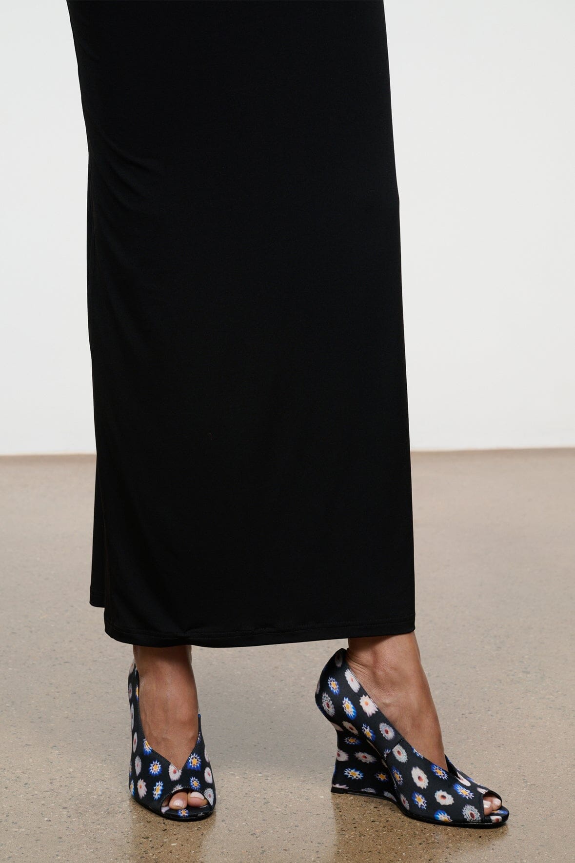 BRIGITTE PEEP TOE WEDGE | GLASSWORK