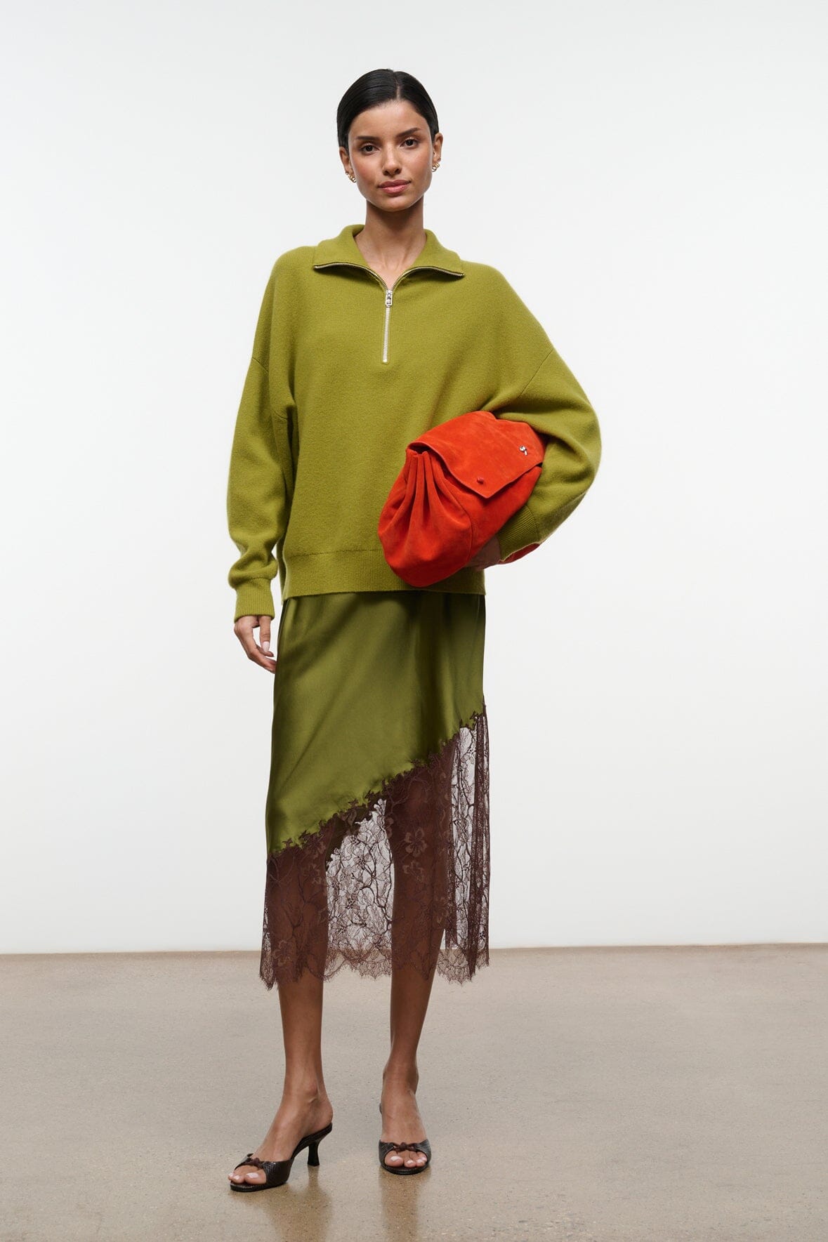 HUDSON CASHMERE SWEATER | PEAR