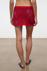 ZYA MINI SKIRT | PAINTED FOULARD