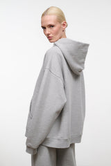 LOUNGE TERRY HOODIE | HEATHER GREY