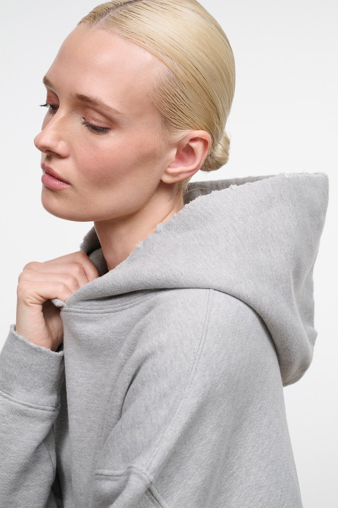 LOUNGE TERRY HOODIE | HEATHER GREY