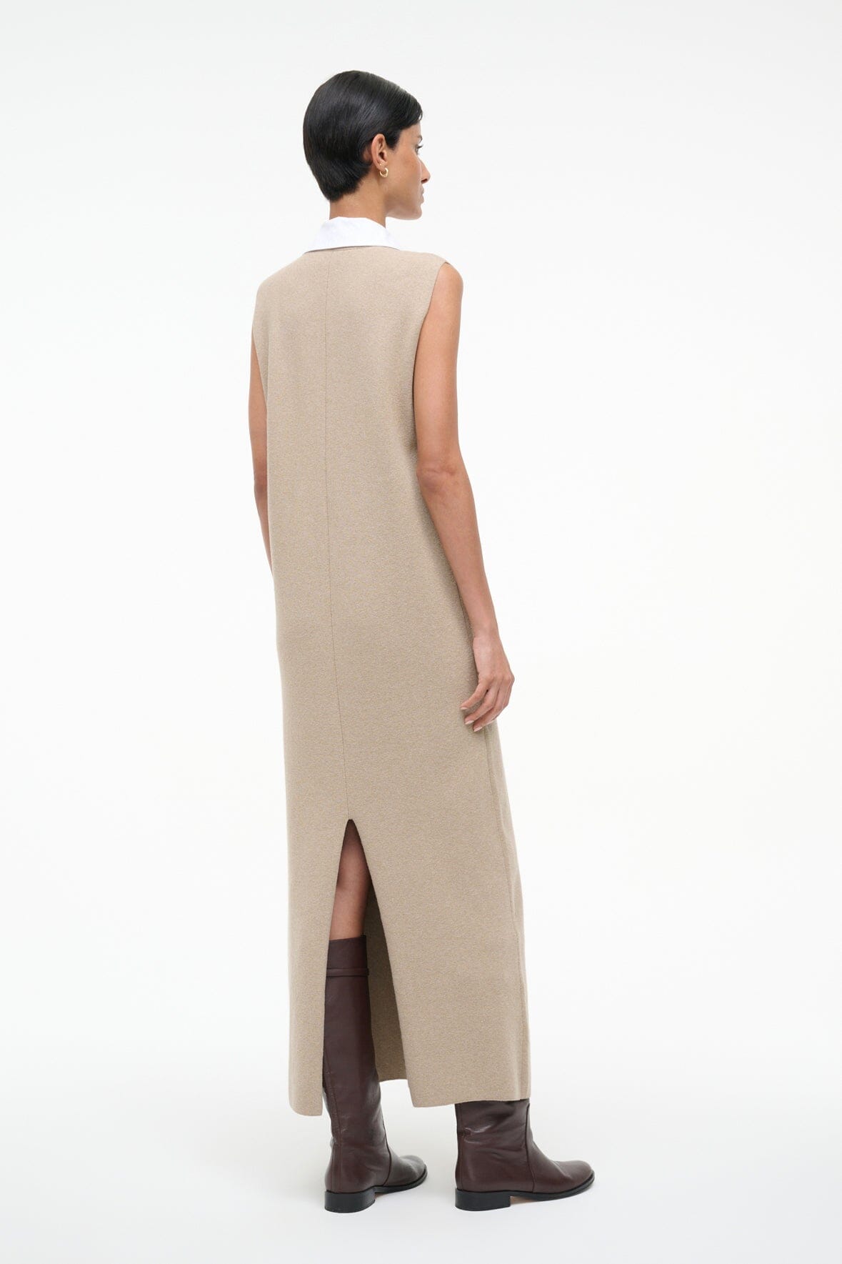LESLIE DRESS | SAND WHITE
