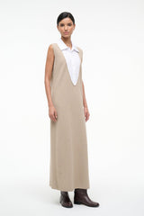 LESLIE DRESS | SAND WHITE