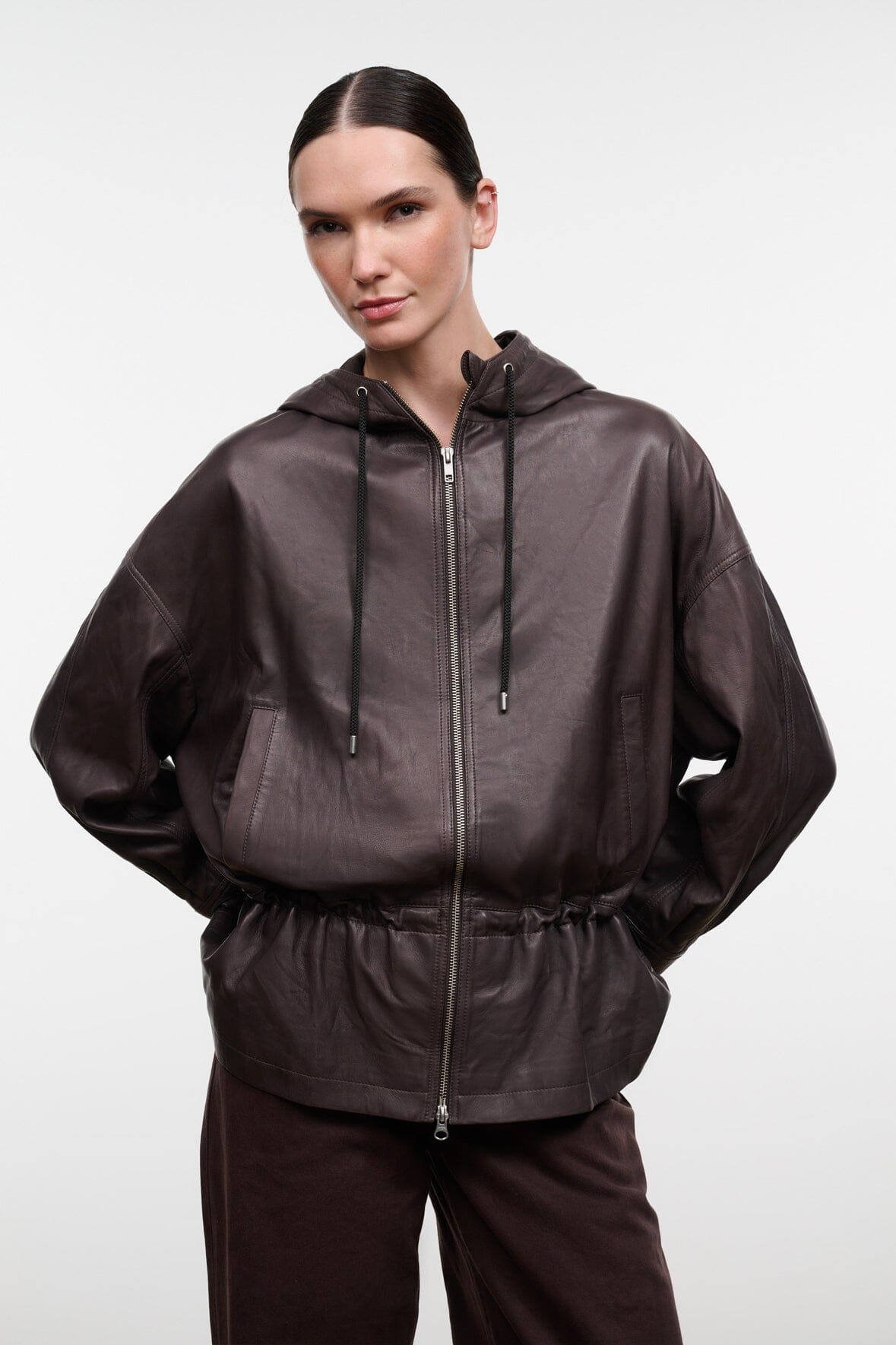 GONDOLA LEATHER JACKET | EARTH