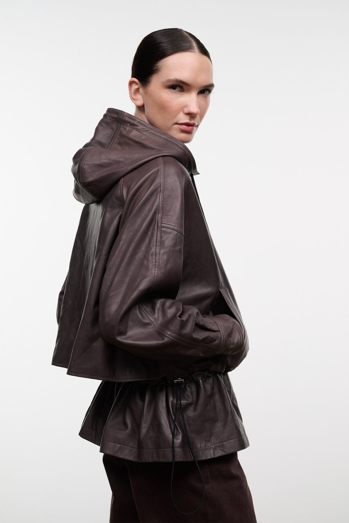 GONDOLA LEATHER JACKET | EARTH
