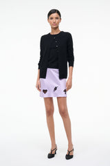 KIN SILK MINI SKIRT | WISTERIA