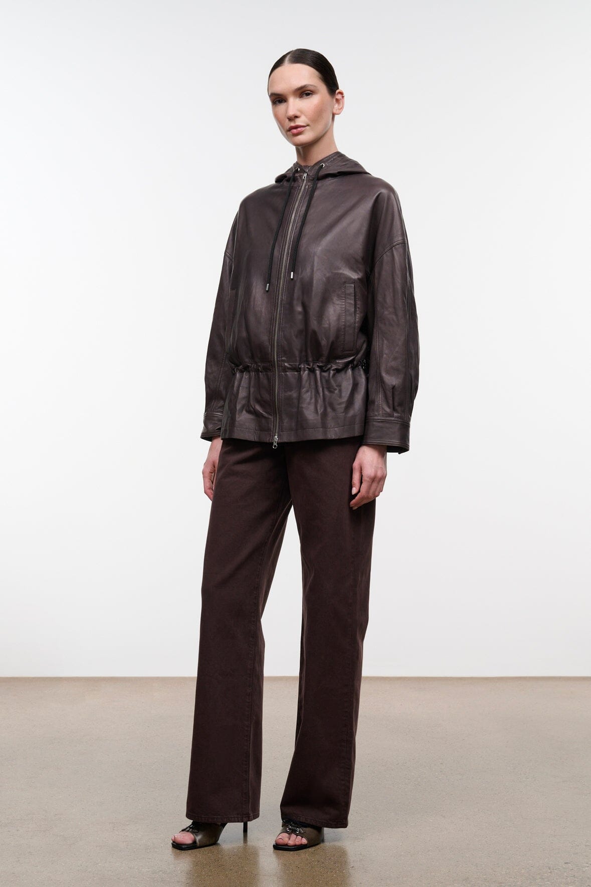 GONDOLA LEATHER JACKET | EARTH